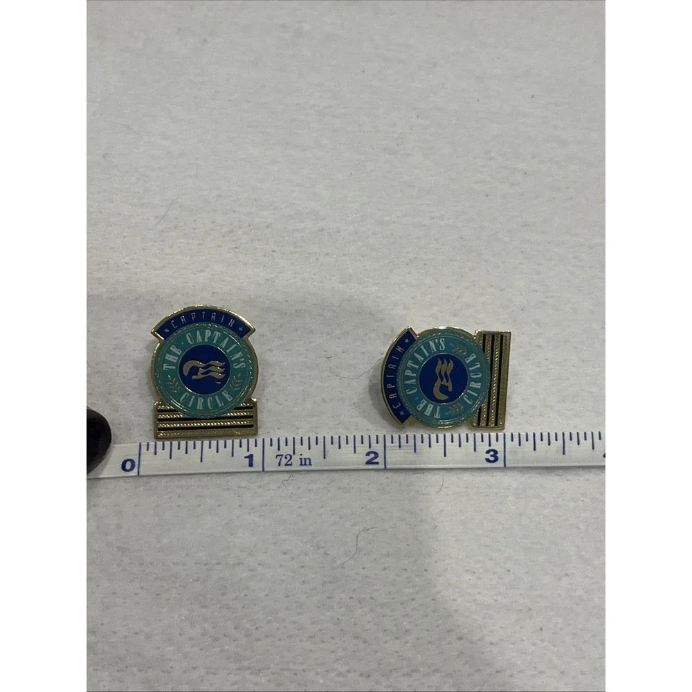 Set Of 2 Captain Pin The Captains Circle Pin Navy Princess Cruises